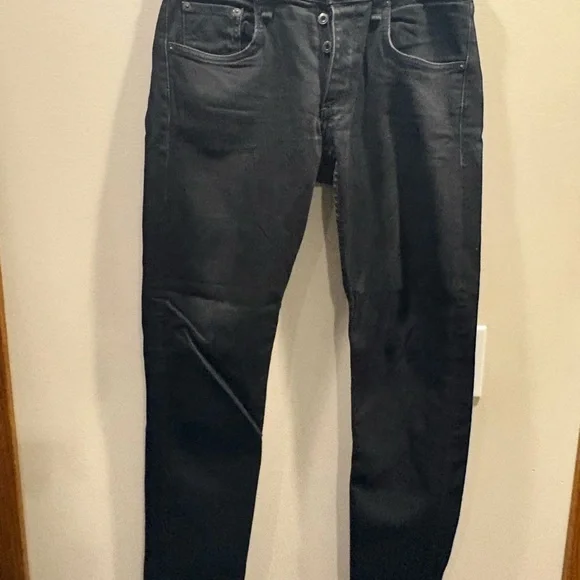 Rag & Bone fit 1 slim 30 black jeans - Picture 2 of 5